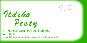 ildiko pesty business card